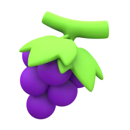 Grapes 3D Icon