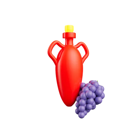 Grapes Juice  3D Icon