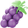 grapes purple 3d logo