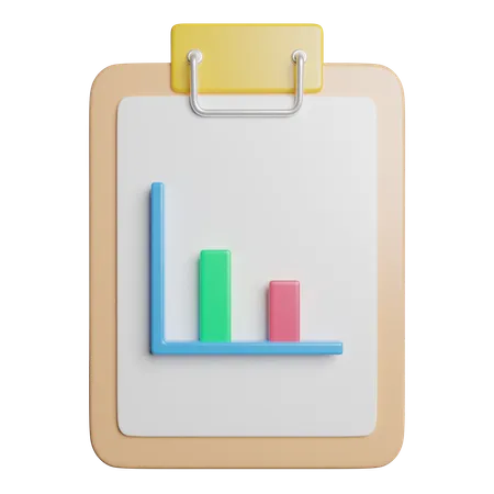 Graph Chart Report 3D Icon