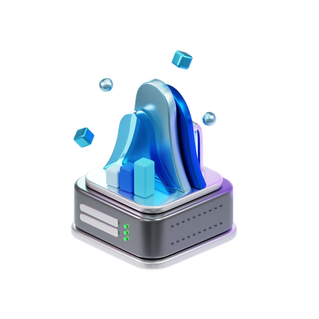 Graph  3D Icon