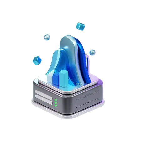 Graph  3D Icon