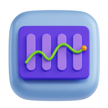 Graph  3D Icon