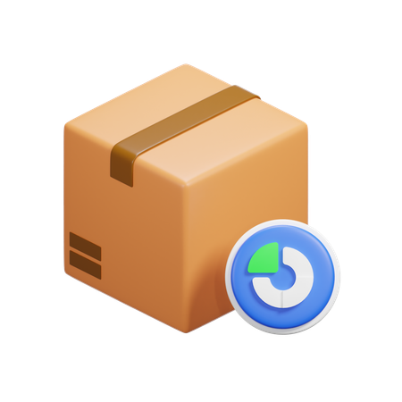 Graph Box  3D Icon