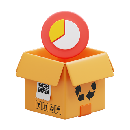 Graph Box  3D Icon