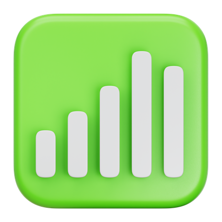Graph Chart  3D Icon