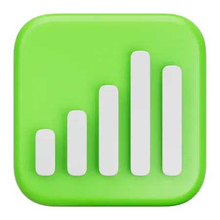 Graph Chart  3D Icon
