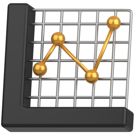 Graph chart  3D Icon