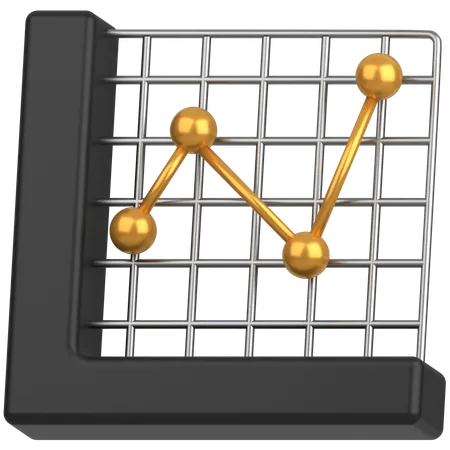 Graph chart  3D Icon