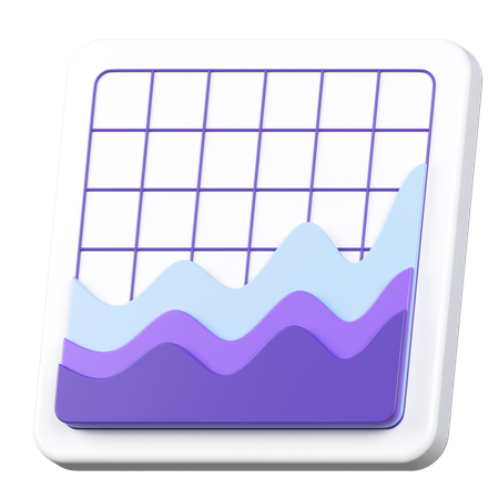 Graph chart  3D Icon