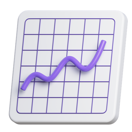 Graph chart  3D Icon