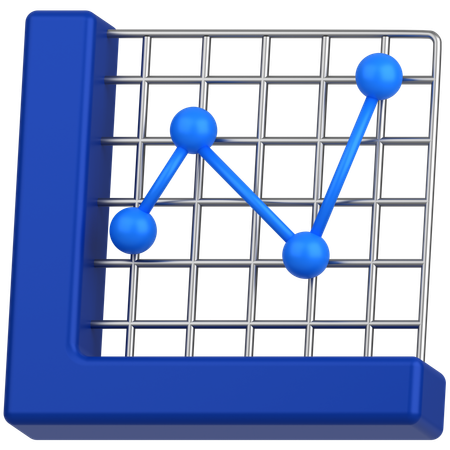 Graph chart  3D Icon