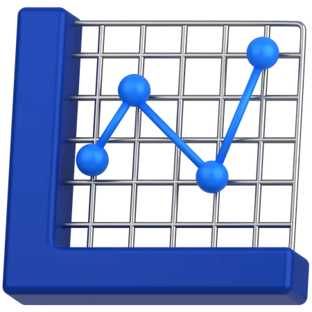 Graph chart  3D Icon