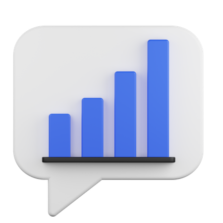 Graph Chat  3D Icon