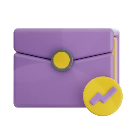 Graph Email  3D Icon