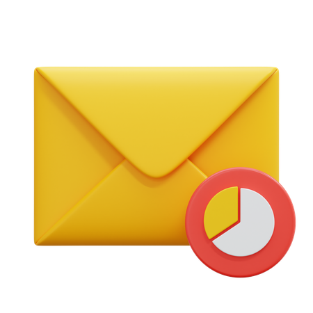 Graph Email  3D Icon