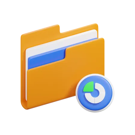 Graph Folder  3D Icon