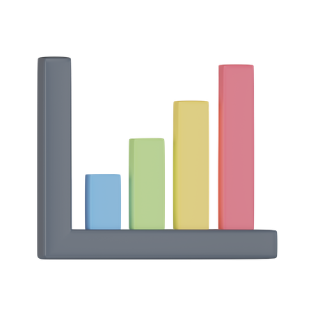 Graph Growth  3D Icon