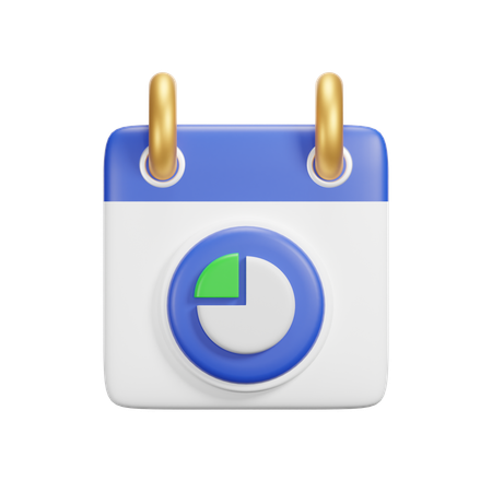 Diagrammkalender  3D Icon