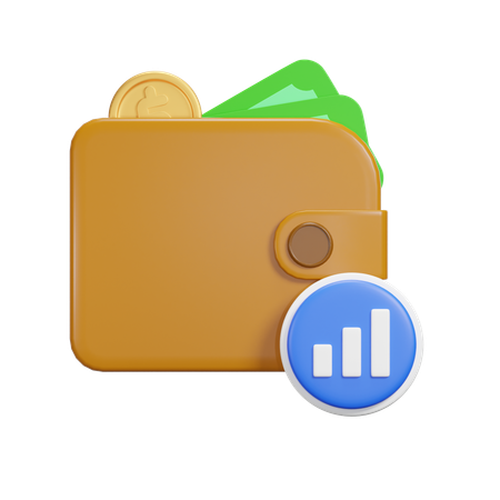 Graph Payment  3D Icon