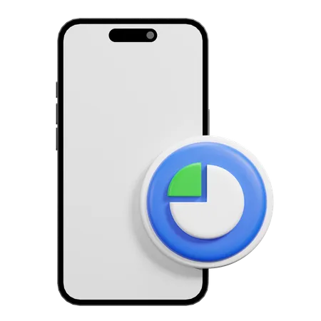 Graph Phone  3D Icon