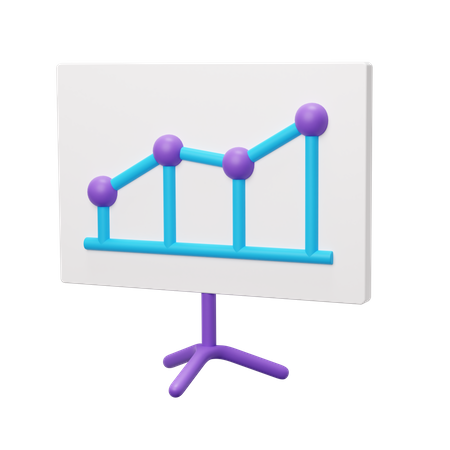 Graphische Darstellung  3D Illustration