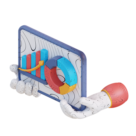 Graphische Darstellung  3D Icon