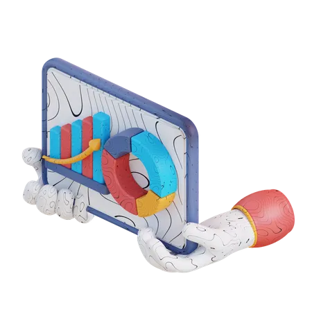 Graphische Darstellung  3D Icon