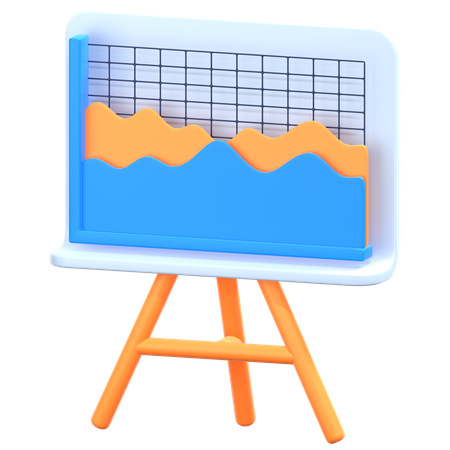 Graph Presentation  3D Icon