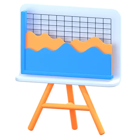 Graph Presentation  3D Icon