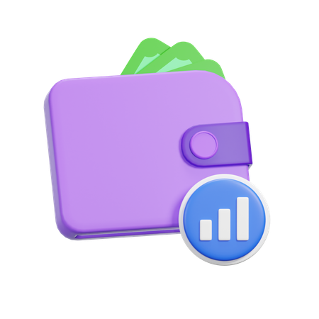 Graph Wallet  3D Icon