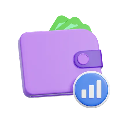 Graph Wallet  3D Icon