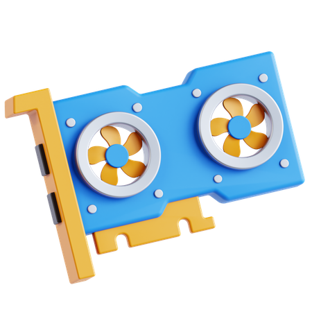 Graphic Card  3D Icon