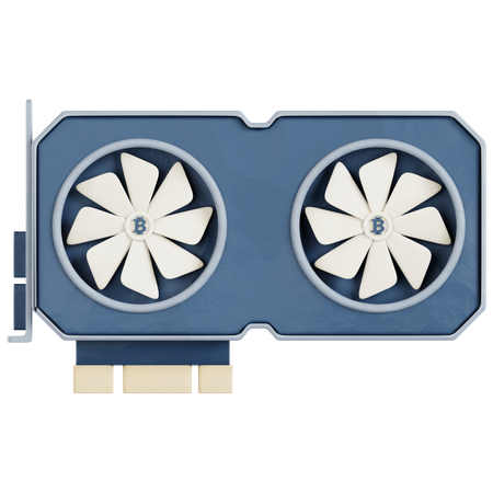 Graphic Card Mining  3D Icon