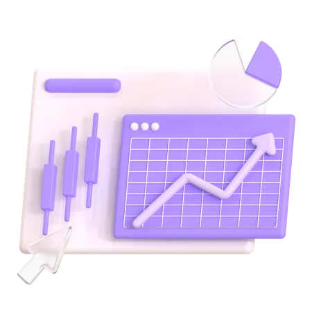 Graphic Chart  3D Icon