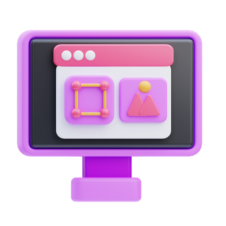 Graphic Design  3D Icon