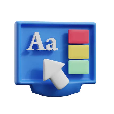 Graphic Design  3D Icon