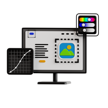 Graphic Design  3D Icon