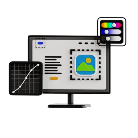 Graphic Design  3D Icon