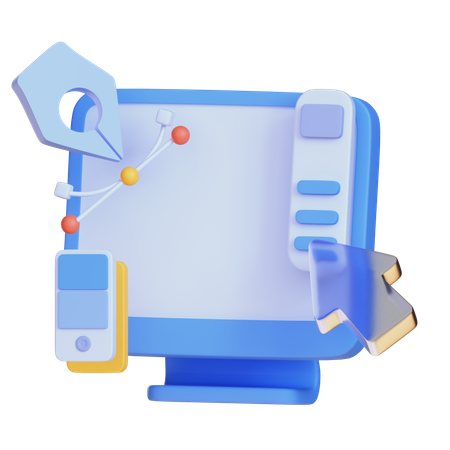 Graphic Design  3D Icon