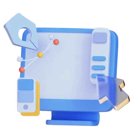 Graphic Design  3D Icon