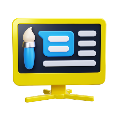 Graphic Design  3D Icon