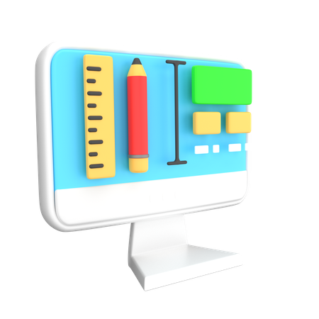 Graphic Design  3D Icon