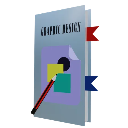 Graphic Design Book  3D Icon