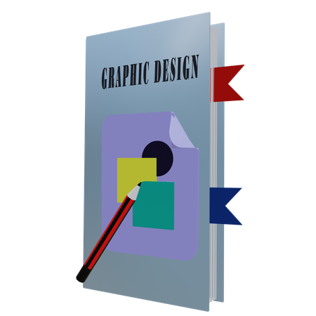 Graphic Design Book  3D Icon