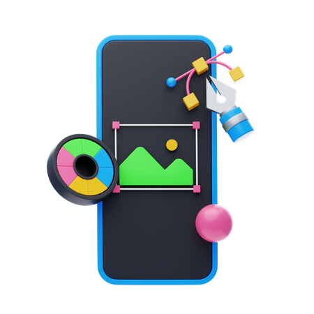 Graphic Design Tool  3D Icon