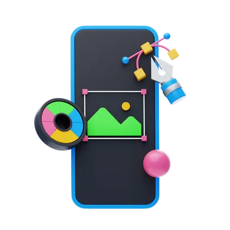 Graphic Design Tool  3D Icon