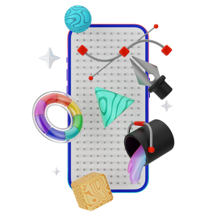 Graphic Design Tool  3D Icon