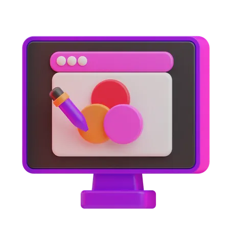 Graphic Designer  3D Icon