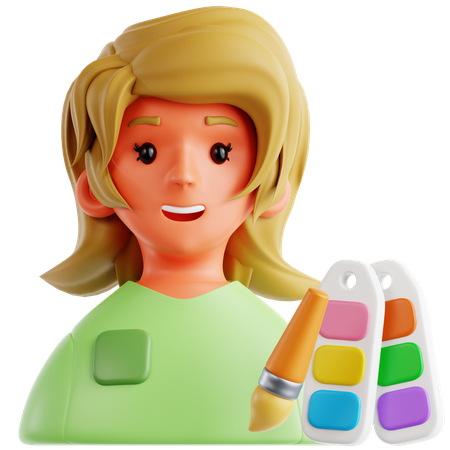 Graphic Designer  3D Icon